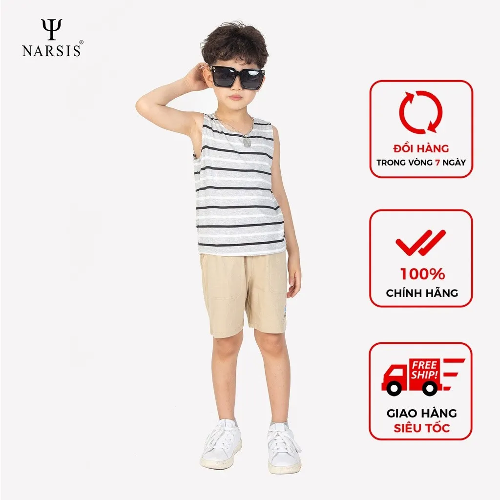 Ảnh Quần Đùi Bé Trai Narsis, Chất Cotton Mềm Mịn, Co Giãn, Nhiều Màu, Thiết Kế Dễ Thương, Thoải Mái 3