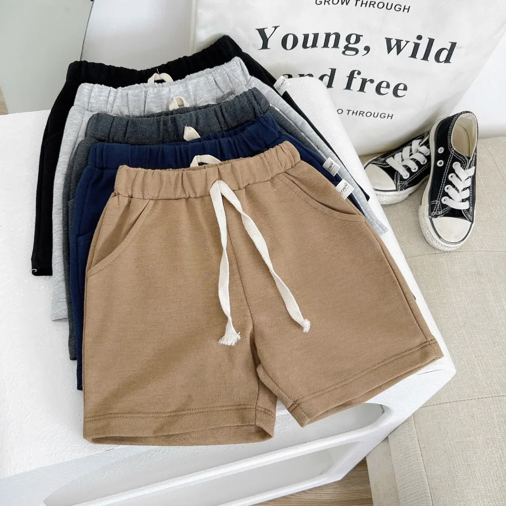 Ảnh Quần đùi cho bé trai gái Beemo, Chất liệu cotton da cá, 4 màu xinh xắn, phối áo phông cực đẹp B114 2