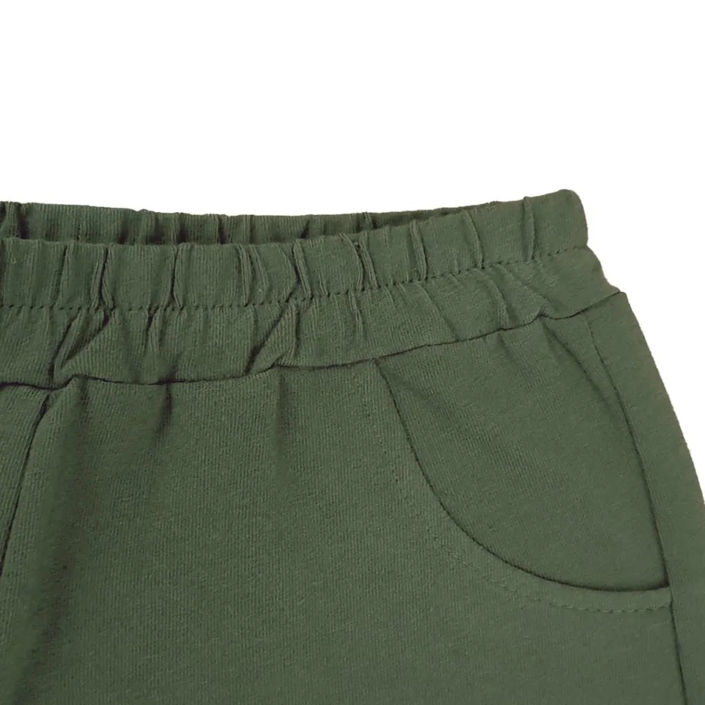 Ảnh Quần đùi cho bé trai SKIDS quần thun trẻ em ngắn chất cotton họa tiết thêu oto cho bé 2 đến 8 tuổi 4