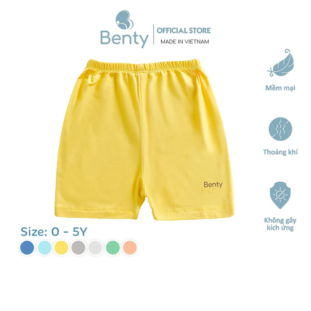 Ảnh Quần đùi cho trẻ em Benty vải cotton mềm mịn, thoáng mát 1