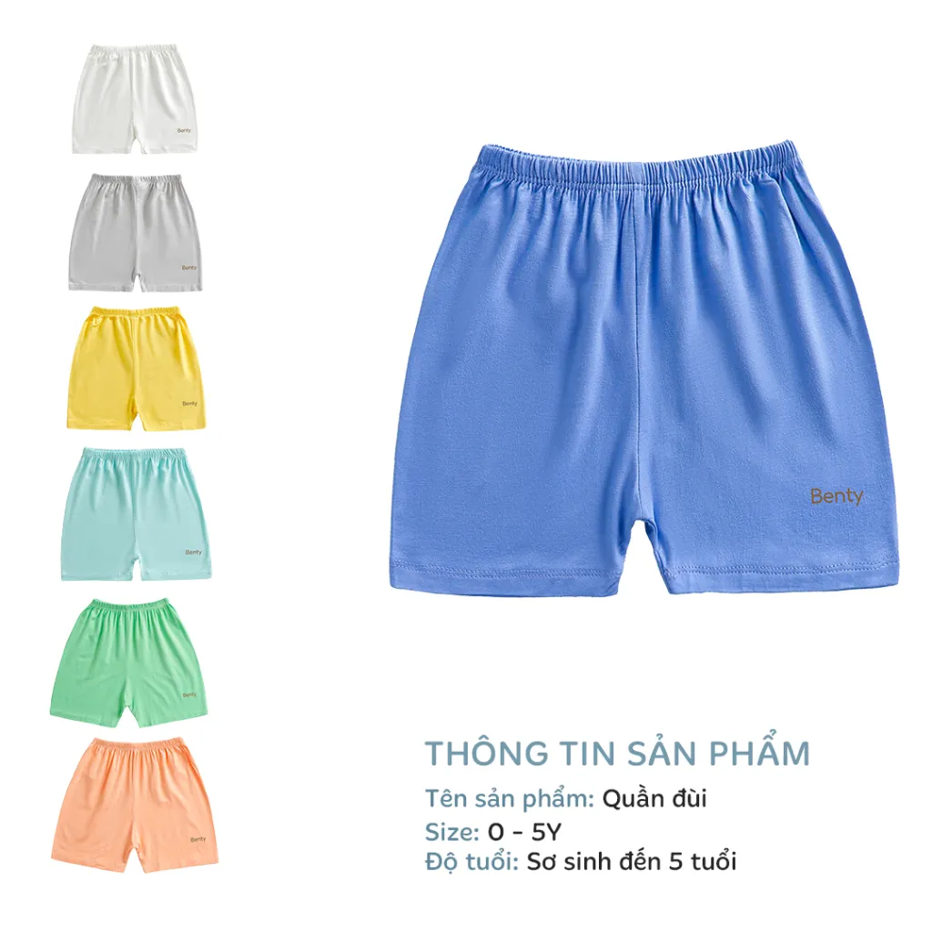 Ảnh Quần đùi cho trẻ em Benty vải cotton mềm mịn, thoáng mát 2