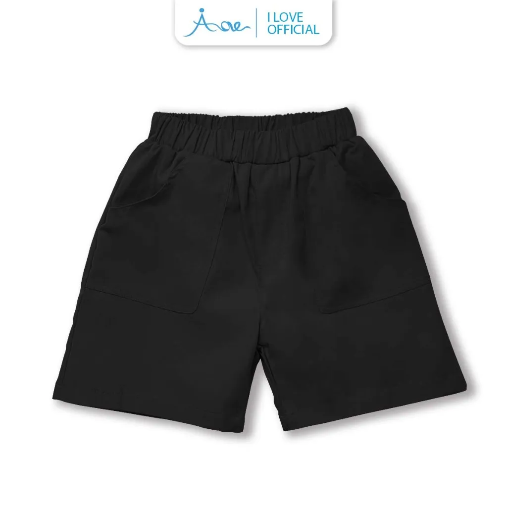 Ảnh Quần đùi cộc kaki bé trai, quần short ngắn ILOVE chất liệu kaki mềm cho bé từ 10-32kg 1