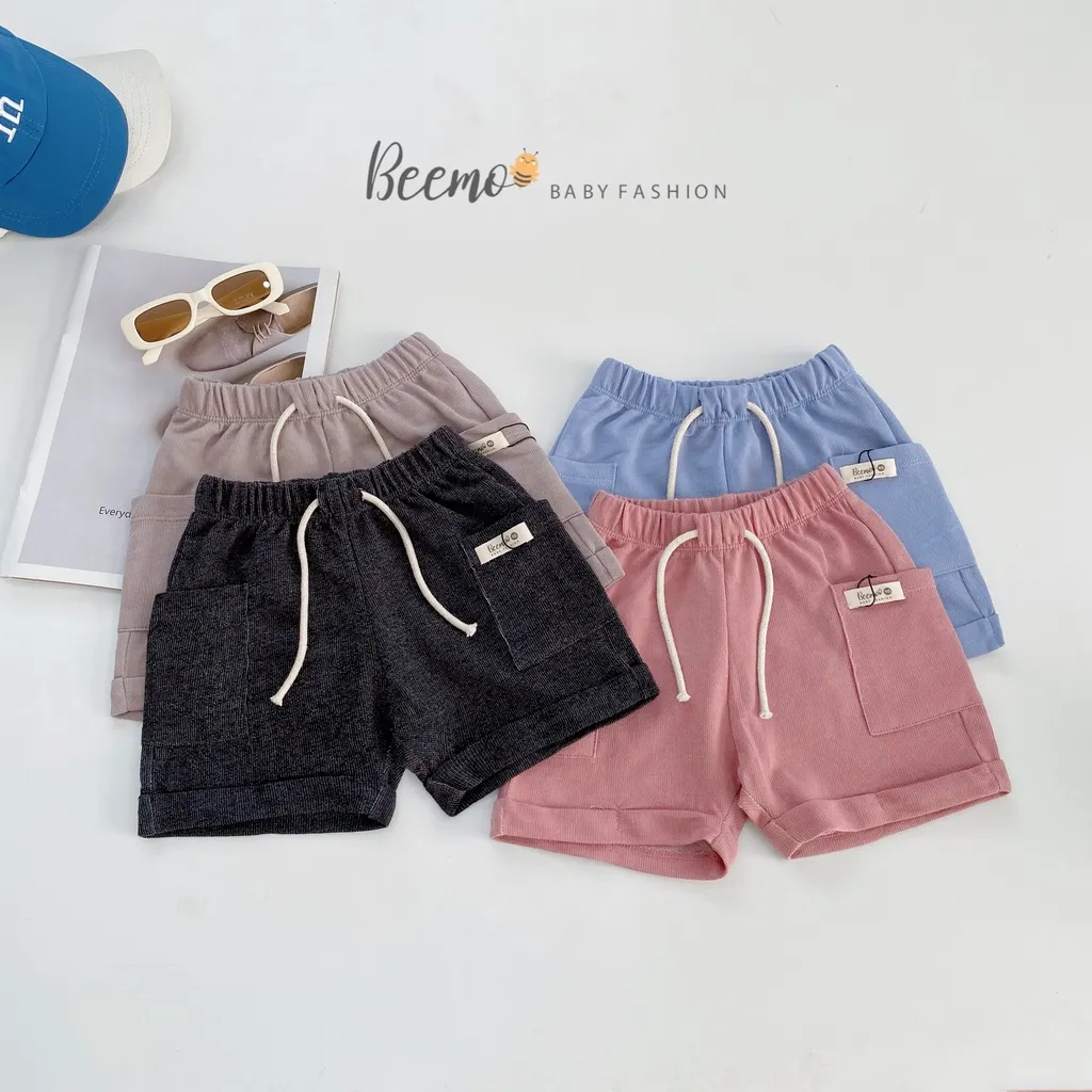 Ảnh Quần đùi cotton siêu xinh cho bé Beemo,Chất liệu da cá co giãn, thấm mồ hôi,Cạp chun mềm mại kèm dây rút B275 1