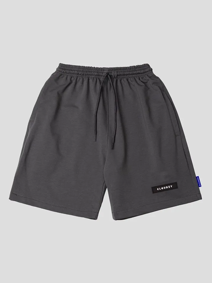 Ảnh Quần đùi nam nữ nỉ cao cấp cotton form rộng mềm mịn unisex ống rộng cạp cao bigsize CLOUDZY QS TRƠN 1