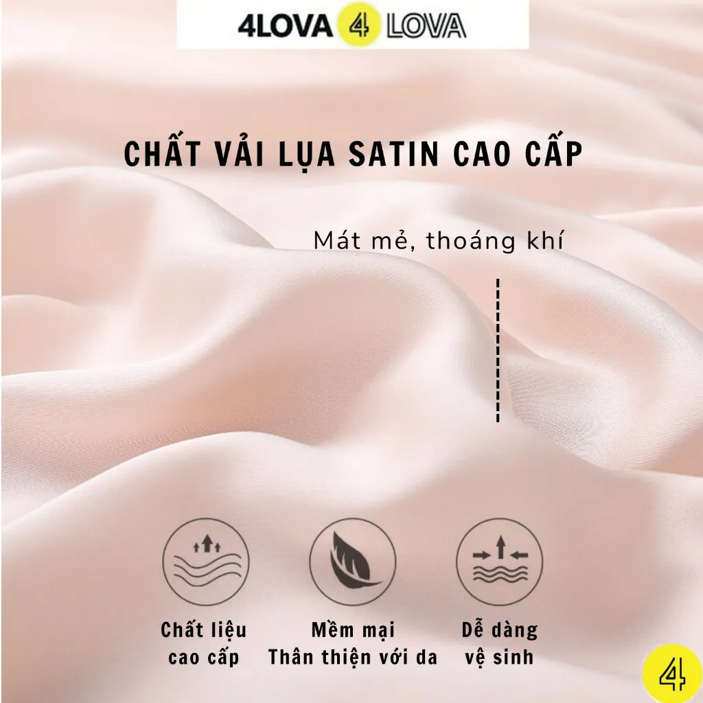 Ảnh Quần đùi nữ mặc nhà lụa satin cao cấp 4LOVA cạp chun co dãn mềm mại quyến rũ nhiều màu cósizeEVA074 2