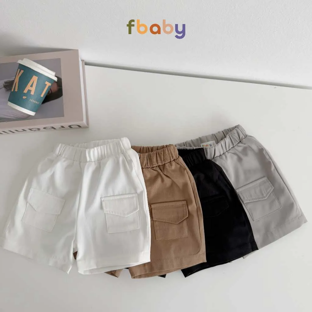 Ảnh Quần Đùi Short Bé Trai Fbaby Chất Liệu Kaki Co Giãn Thiết Kế Túi Hộp Thoáng Mát Phong Cách Thể Thao Đi Chơi, Đi Học 2