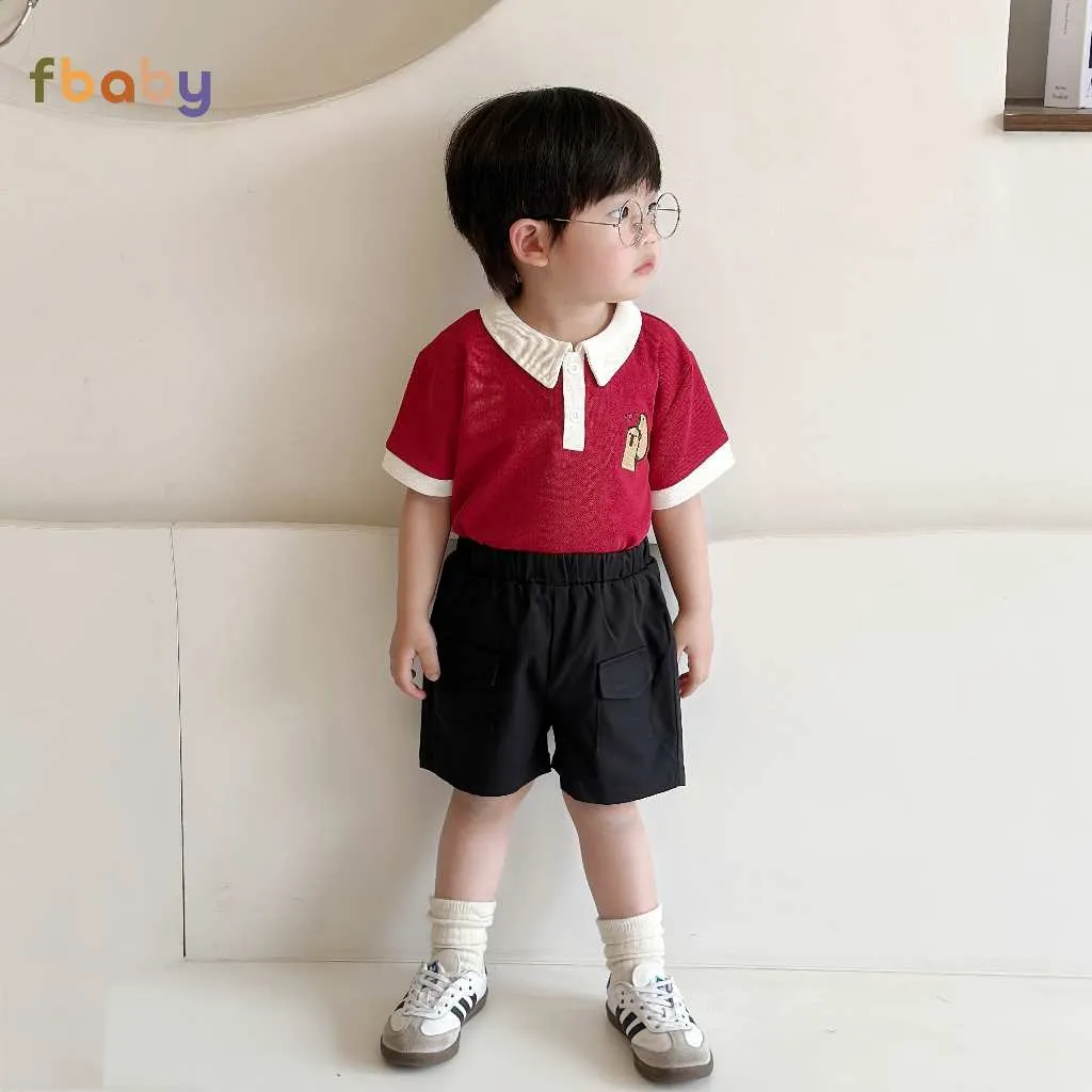 Ảnh Quần Đùi Short Bé Trai Fbaby Chất Liệu Kaki Co Giãn Thiết Kế Túi Hộp Thoáng Mát Phong Cách Thể Thao Đi Chơi, Đi Học 3