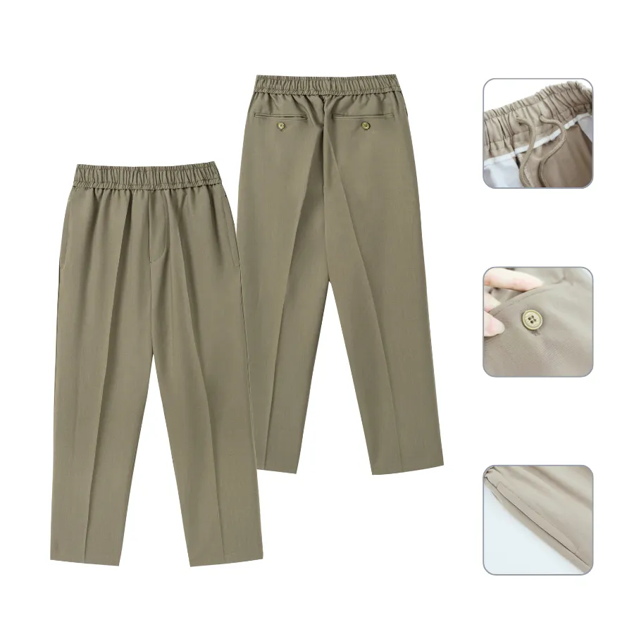 Ảnh Quần vải cạp chun Baeton daily pant mặc thường ngày chất liệu coolmax cực mềm mịn, thoáng mát-D02 2