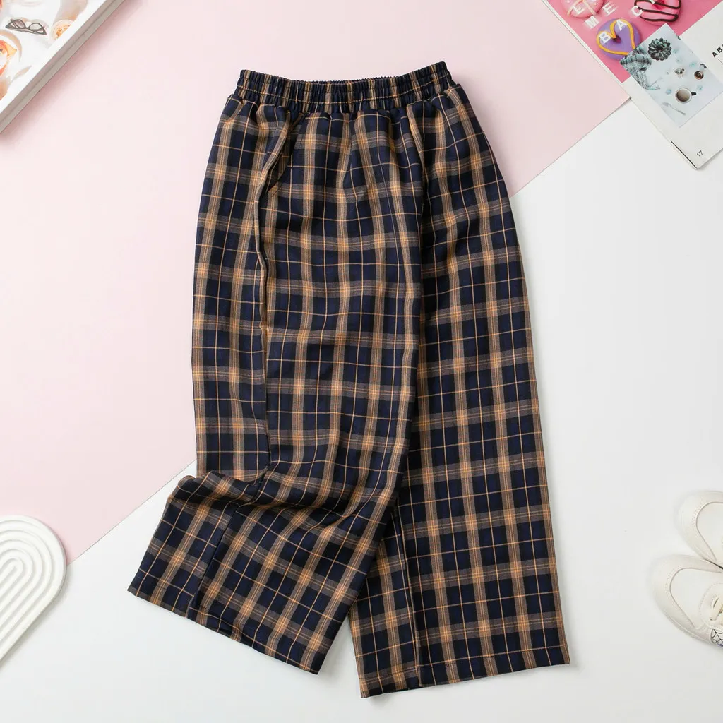 Ảnh Quần vải dài mát, mềm mịn Bé gái LITIBABY kẻ caro size 6 đến 16 tuổi 1