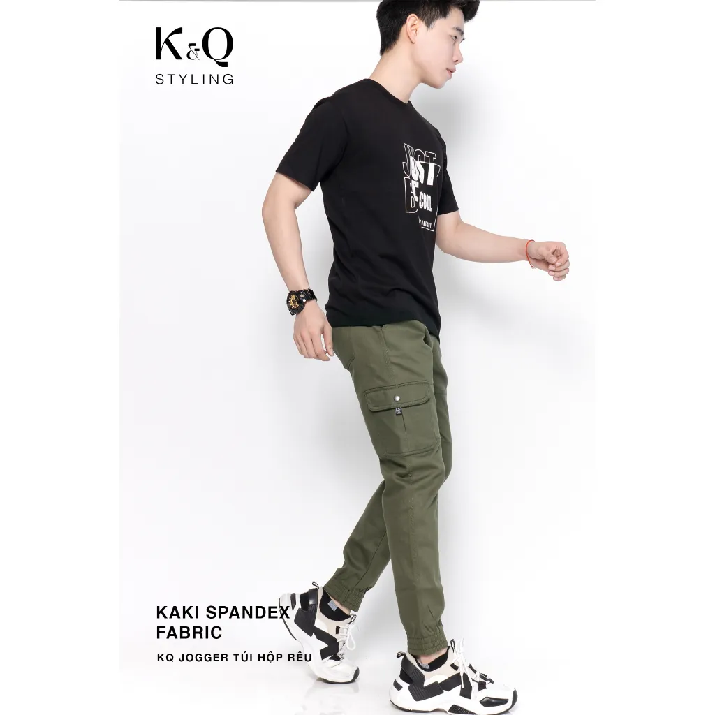 Ảnh QuầnTúi Hộp Kaki KQSTYLING Rêu Tối co giãn cao cấp premium 1