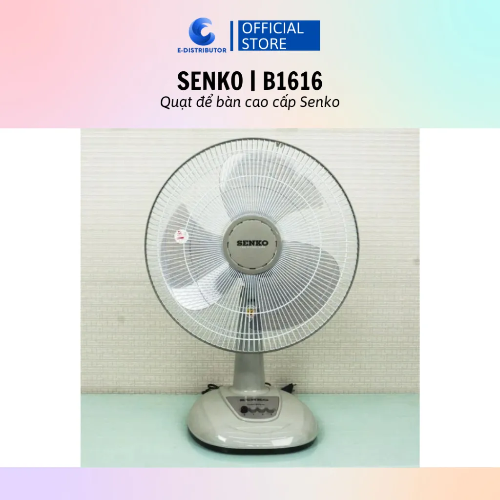 Ảnh Quạt bàn B4 Senko B1612/B1616 - Giao màu ngẫu nhiên - Hàng Chính Hãng 4