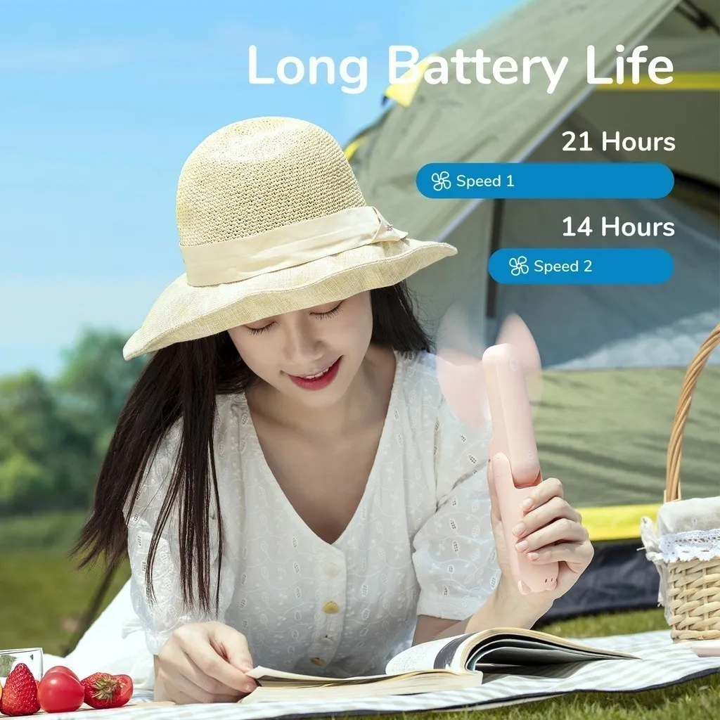 Ảnh Quạt Cầm Tay 3 in 1 JISULIFE F8X Plus 4500mAh Tích Hợp Sạc Dự Phòng - Đèn Pin Siêu Sáng Bảo Hành 12 tháng 2