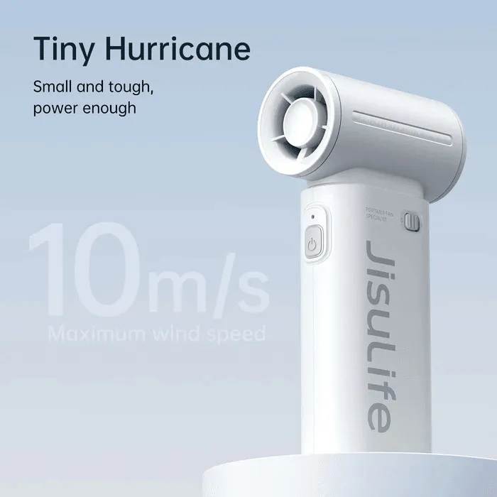 Ảnh Quạt Cầm Tay Mini JISULIFE Life 9 Pin 3600mAh/5000mAh 5 Cấp Độ Gió | Sử dụng Lên Đến 12H | Bảo Hành Chính hãng 12 Tháng 2