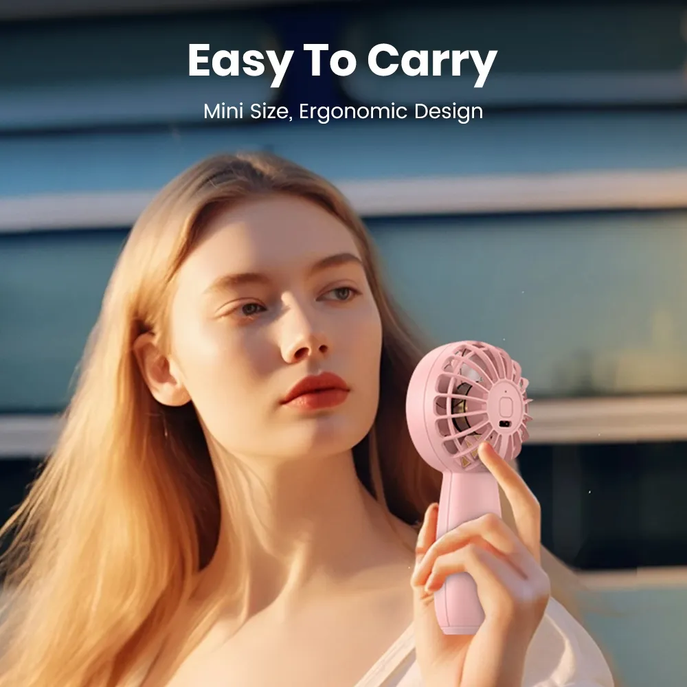 Ảnh Quạt cầm tay mini TOPK K20 cổng sạc Usb bỏ túi tiện dụng với 3 tốc độ có thể điều chỉnh 3