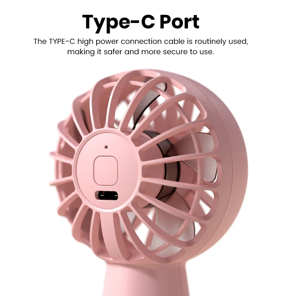 Ảnh Quạt cầm tay mini TOPK K20 cổng sạc Usb bỏ túi tiện dụng với 3 tốc độ có thể điều chỉnh 4