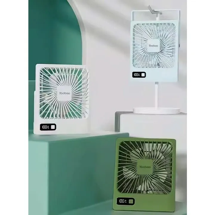 Ảnh Quạt để bàn tích điện mini Yoobao Q3C 3000/5000mAh | Công suất 3W | 4 cấp độ gió | Màn hình LED | Bảo hành 12 tháng 4