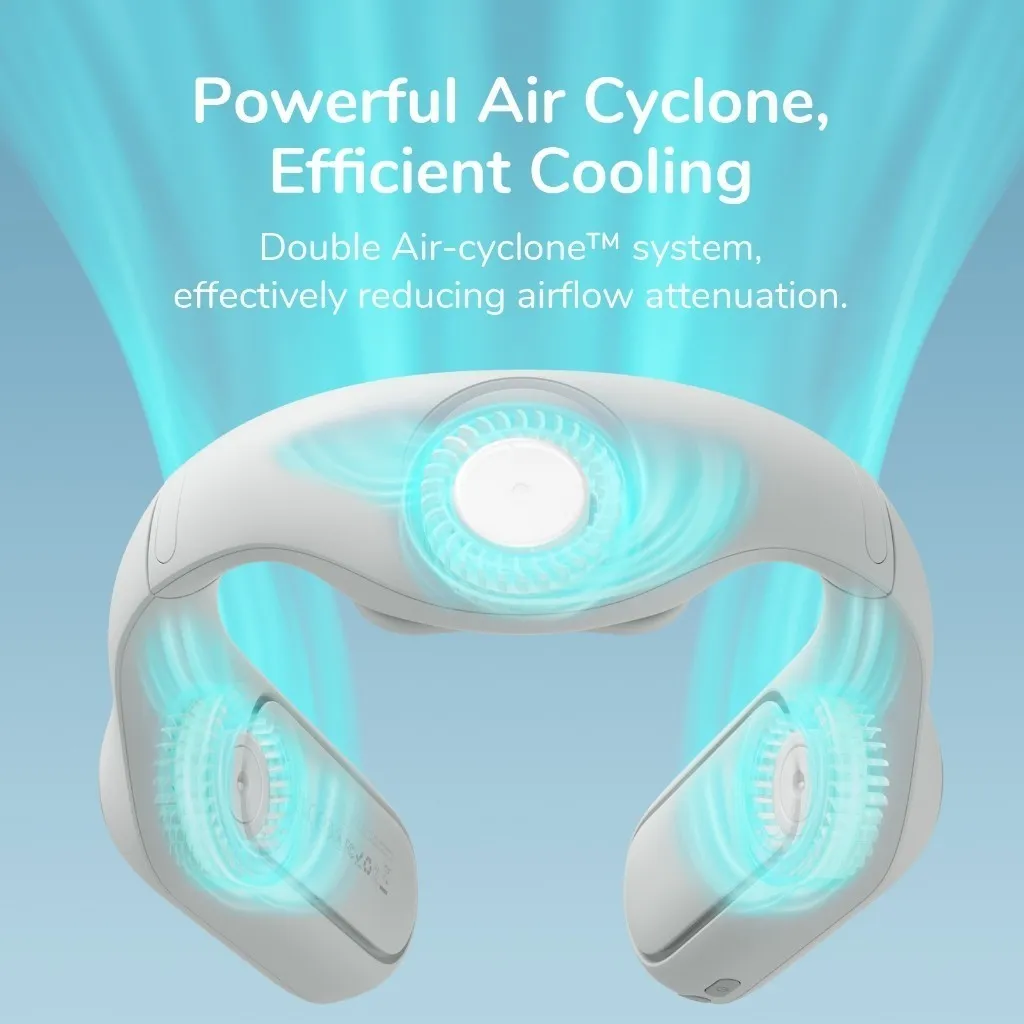Ảnh Quạt Đeo Cổ Không Cánh Cao Cấp JISULIFE FA35/FA35 Pro 4500/4000mAh | Gió Mát 360° | Sử Dụng Đến 20h | Bảo Hành 12 Tháng 4