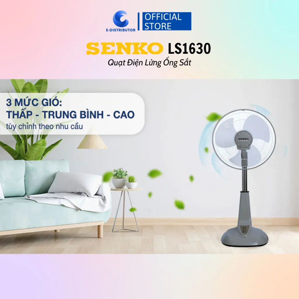 Ảnh Quạt Lửng Ống Sắt Senko LS1630 - Giao Màu Ngẫu Nhiên - Hàng Chính Hãng 4