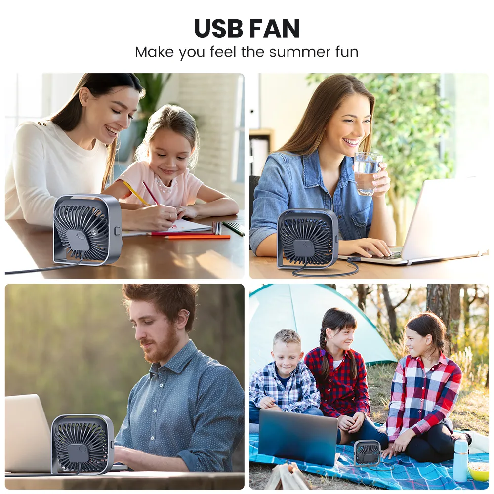 Ảnh Quạt mini để bàn TOPK K50 có thể điều chỉnh cho học sinh/văn phòng 4