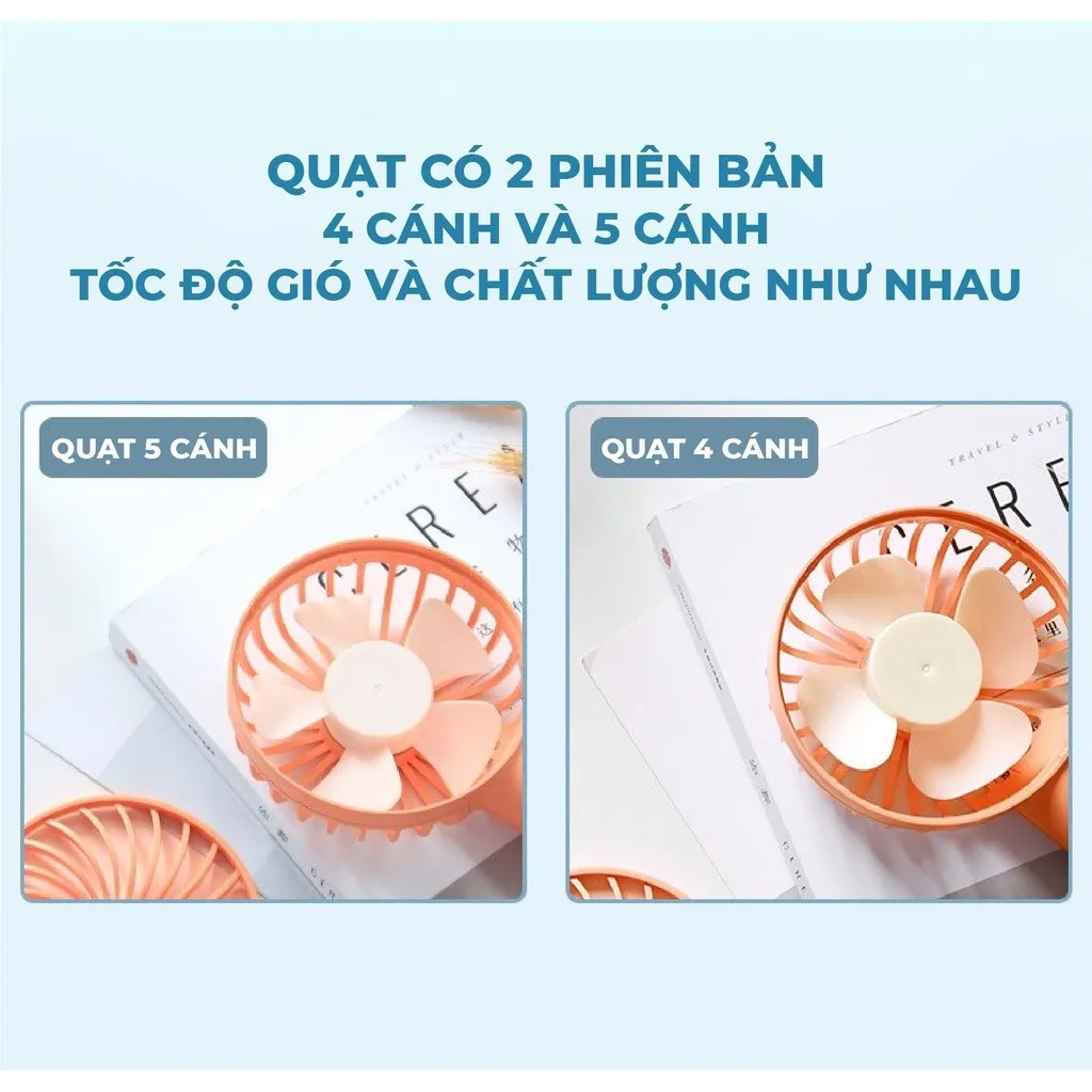 Ảnh Quạt sạc mini để bàn làm việc YOOBAO F3 6000mAh/3000mAh - có thể chạy 32 giờ - Bảo hành 12 tháng 3