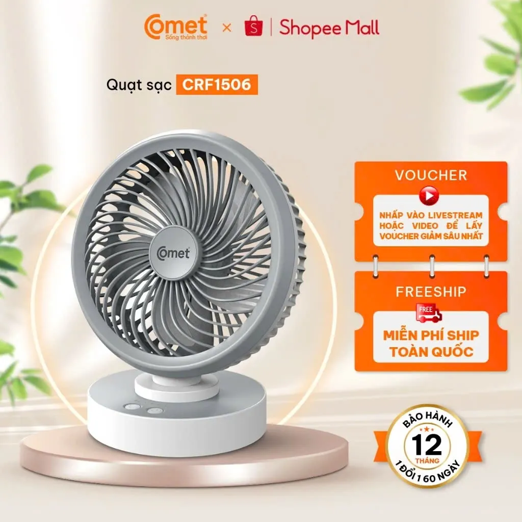 Ảnh Quạt Sạc quạt Mini Gấp Gọn Cầm Tay Comet Nhỏ Gọn Sạc USB Tiện Lợi, sử dụng lên tới 12 tiếng 4
