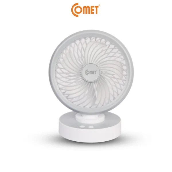 Ảnh Quạt Sạc Tích Điện Để Bàn Đa Năng COMET CRF1506 7W, 4 Cấp Độ Gió, Xoay 90 Độ, Để Bàn Văn Phòng 3
