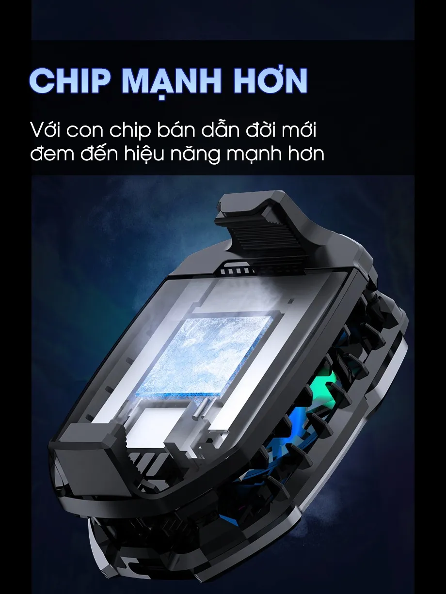 Ảnh Quạt tản nhiệt điện thoại MEMO DLA8 sò lạnh bản 2024 làm mát sâu thế hệ mới tăng fps bảo vệ pin chơi liên quân FF PUBG 2