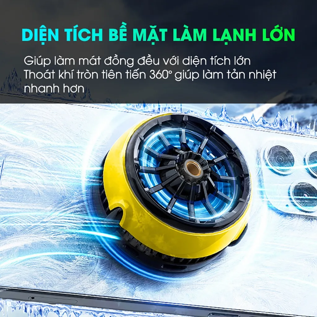 Ảnh Quạt tản nhiệt tái bản MEMO CX04 thế hệ mới từ tính hỗ trợ live stream chơi game giảm giật lag Liên quân FF COD 3