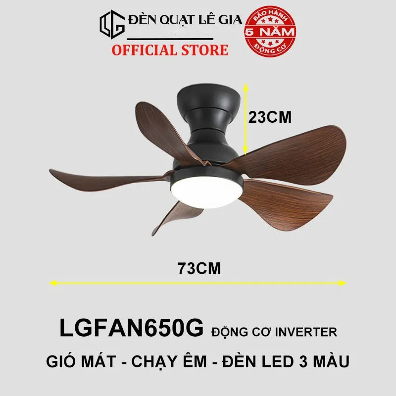 Quạt Trần Trần Thấp Lê Gia: Giải Pháp Tối Ưu Cho Chung Cư | Review Chi Tiết