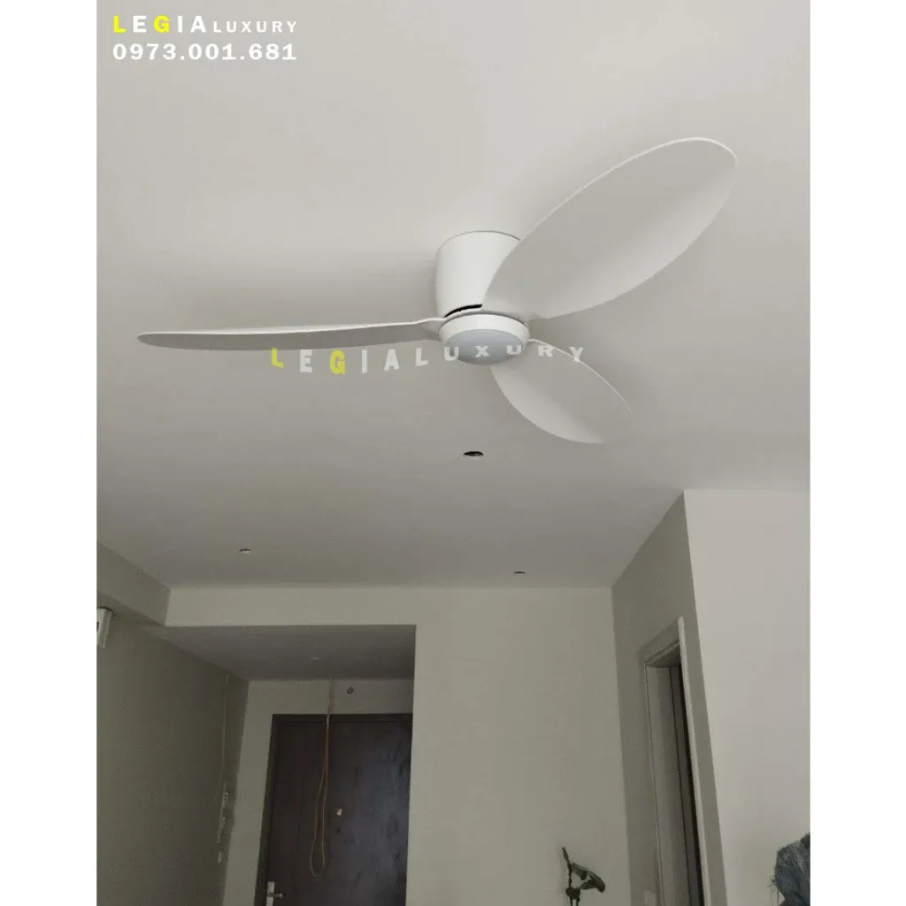 Ảnh Quạt Trần Đèn Gió Mạnh LÊ GIA LGFAN728T - Chiều Cao 18cm - Sải Cánh 132cm - Bảo Hành 5 Năm 2