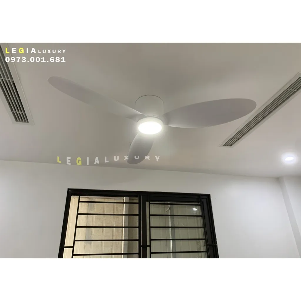 Ảnh Quạt Trần Đèn Gió Mạnh LÊ GIA LGFAN728T - Chiều Cao 18cm - Sải Cánh 132cm - Bảo Hành 5 Năm 3