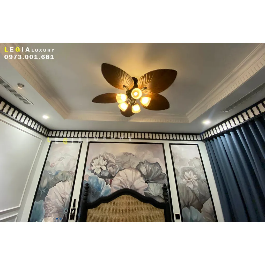 Ảnh Quạt trần INDOCHINE|phong cách Phương Đông|quạt trần Lê Gia LGFAN692 -phù hợp nhà hàng khách sạn 2