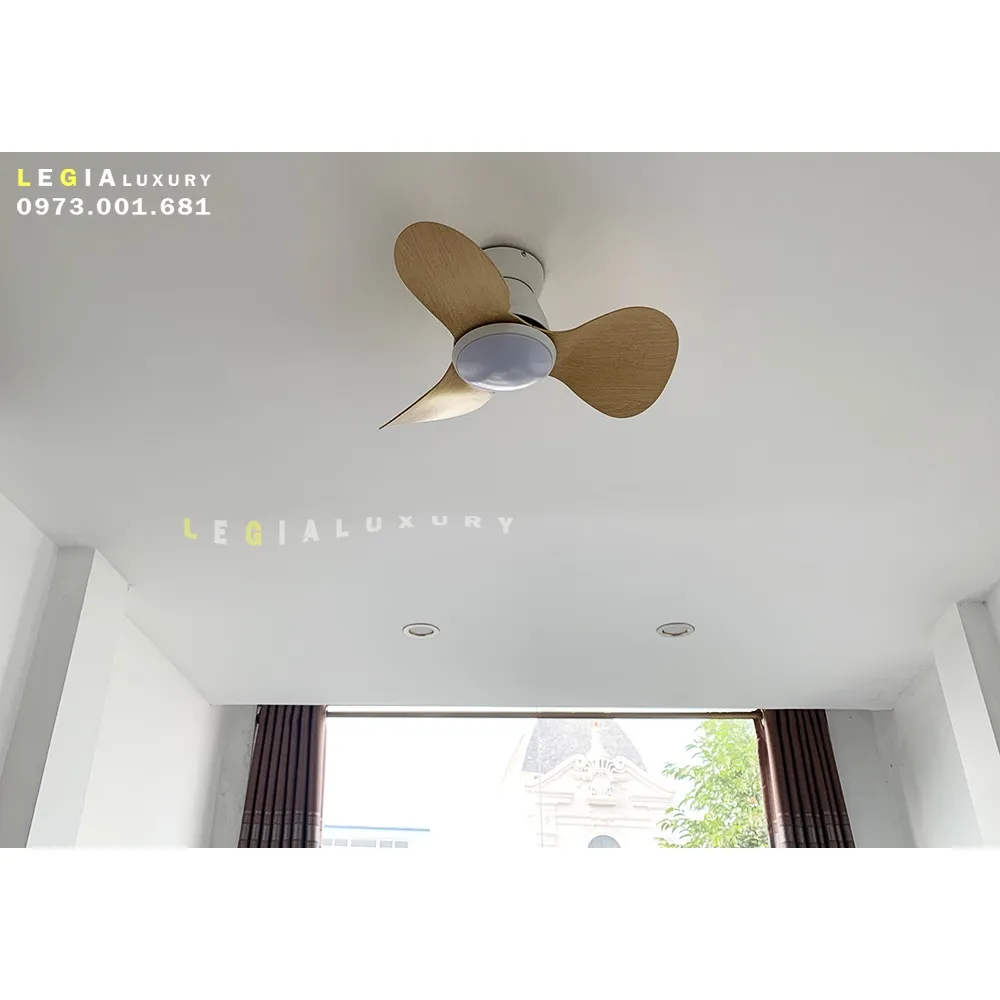 Ảnh Quạt Trần Mini 3 Cánh Giá Rẻ LÊ GIA LGFAN730V - Chiều Cao 22cm - Sải Cánh 61cm - Bảo Hành 5 Năm 3