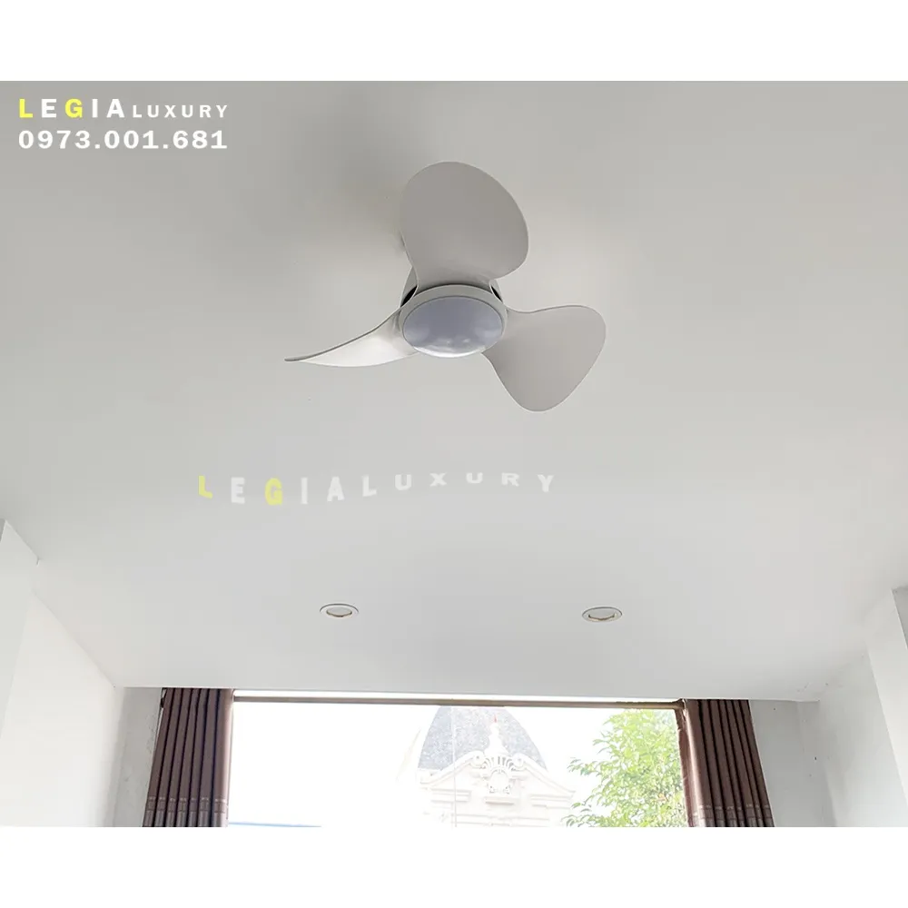 Ảnh Quạt Trần Mini Có Đèn LÊ GIA LGFAN730T - Chiều Cao 22cm - Sải Cánh 61cm - Bảo Hành 5 Năm 3