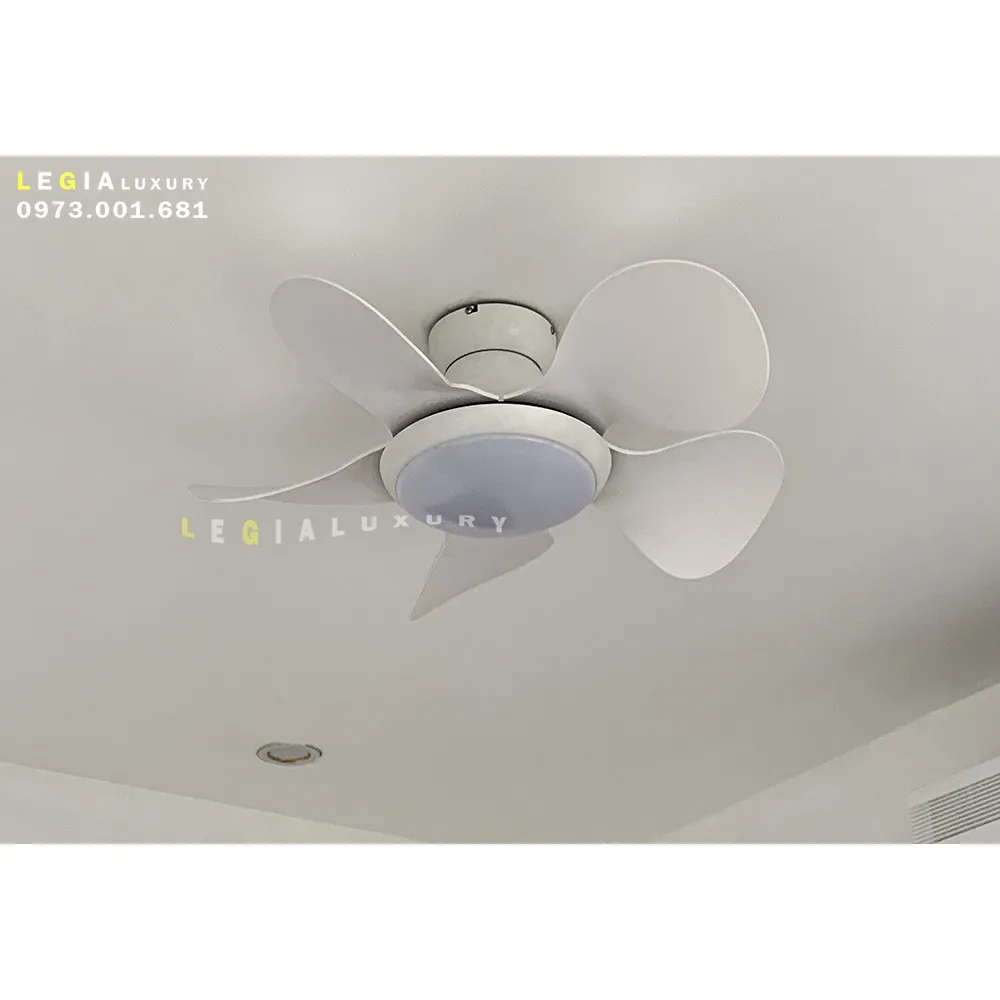 Ảnh Quạt Trần Mini Gió Mạnh LÊ GIA LGFAN731T - Chiều Cao 25cm - Sải Cánh 74cm - Bảo Hành 5 Năm 3