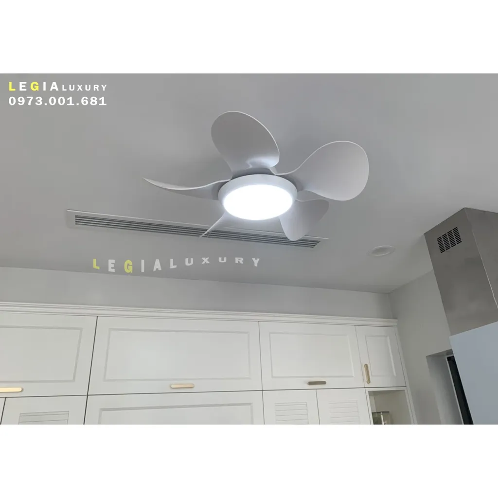 Ảnh Quạt Trần Mini Gió Mạnh LÊ GIA LGFAN731T - Chiều Cao 25cm - Sải Cánh 74cm - Bảo Hành 5 Năm 4