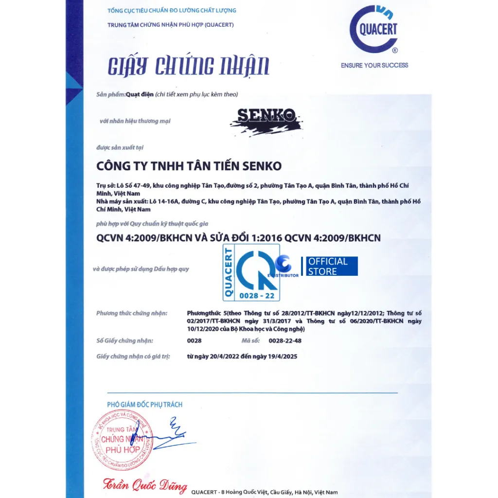 Ảnh Quạt đứng thân sắt Senko DTS1607 - Công suất 65W - Màu ngẫu nhiên - Hàng Chính Hãng 2
