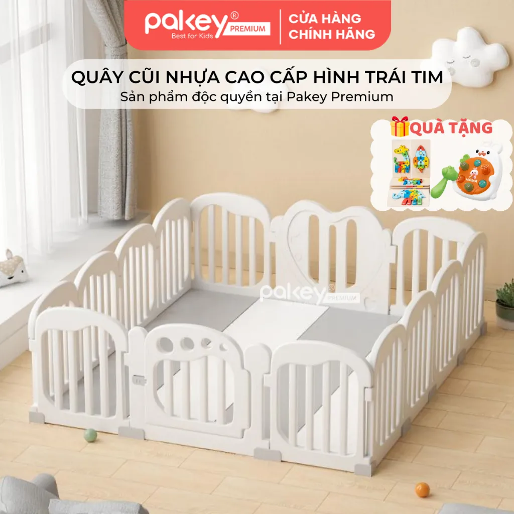 Đánh Giá Quây Cũi Nhựa PAKEY Cao Cấp Hình Trái Tim - An Toàn & Bảo Hành Trọn Đời