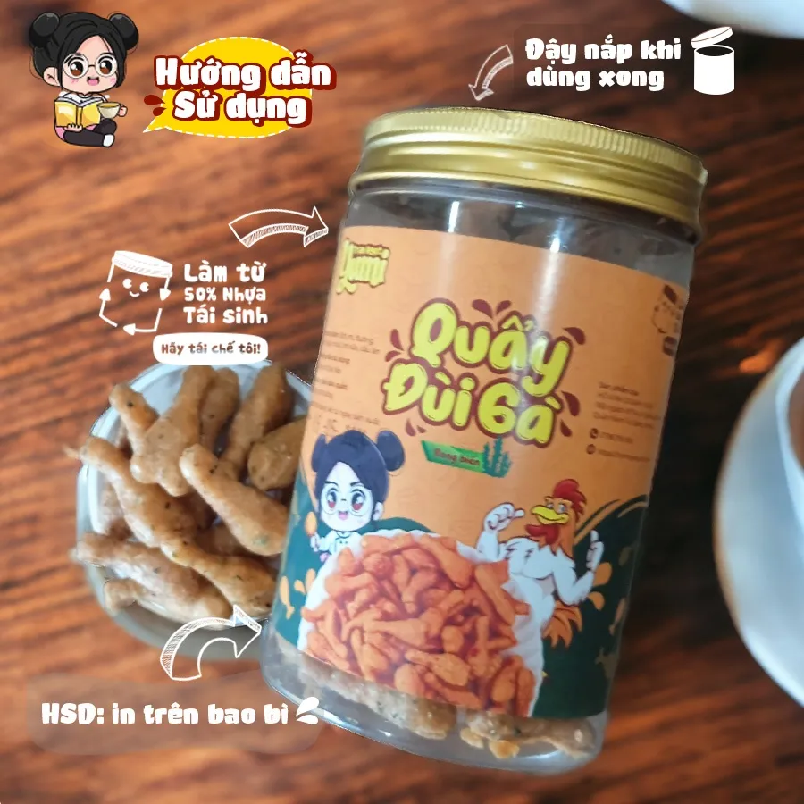 Ảnh Quẩy đùi gà rong biển Trạm ngọt Yumi bánh ngọt ăn vặt giòn rụm thơm ngon 3
