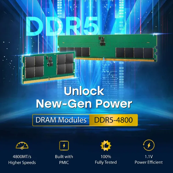 Ảnh Ram Laptop Transcend JM DDR5 4800 SO-DIMM 8GB/16GB/32GB - Bảo hành 3 năm 2