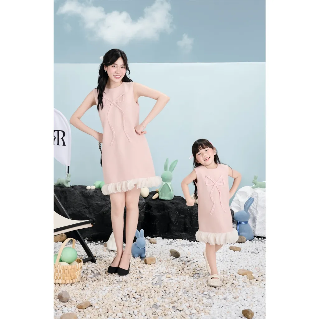 Ảnh RẬP BABY - váy Baby Đính Nơ Tweed - BABI 14 2