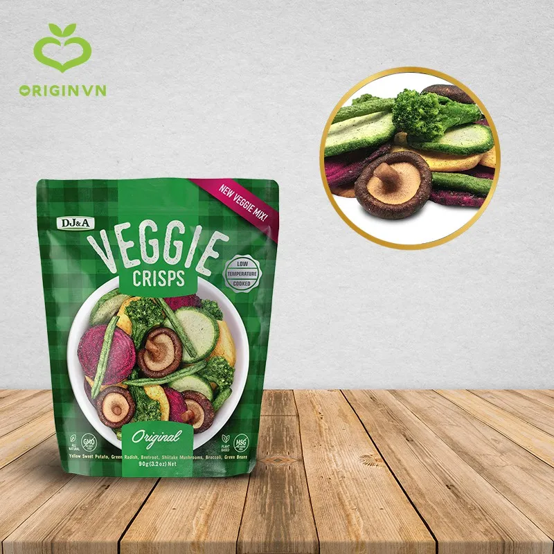 Ảnh Rau củ sấy giòn vị truyền thống DJ&A 90g - Tốt cho sức khỏe - Ăn vặt văn phòng bổ sung chất xơ - Nhập khẩu Úc chính hãng 4