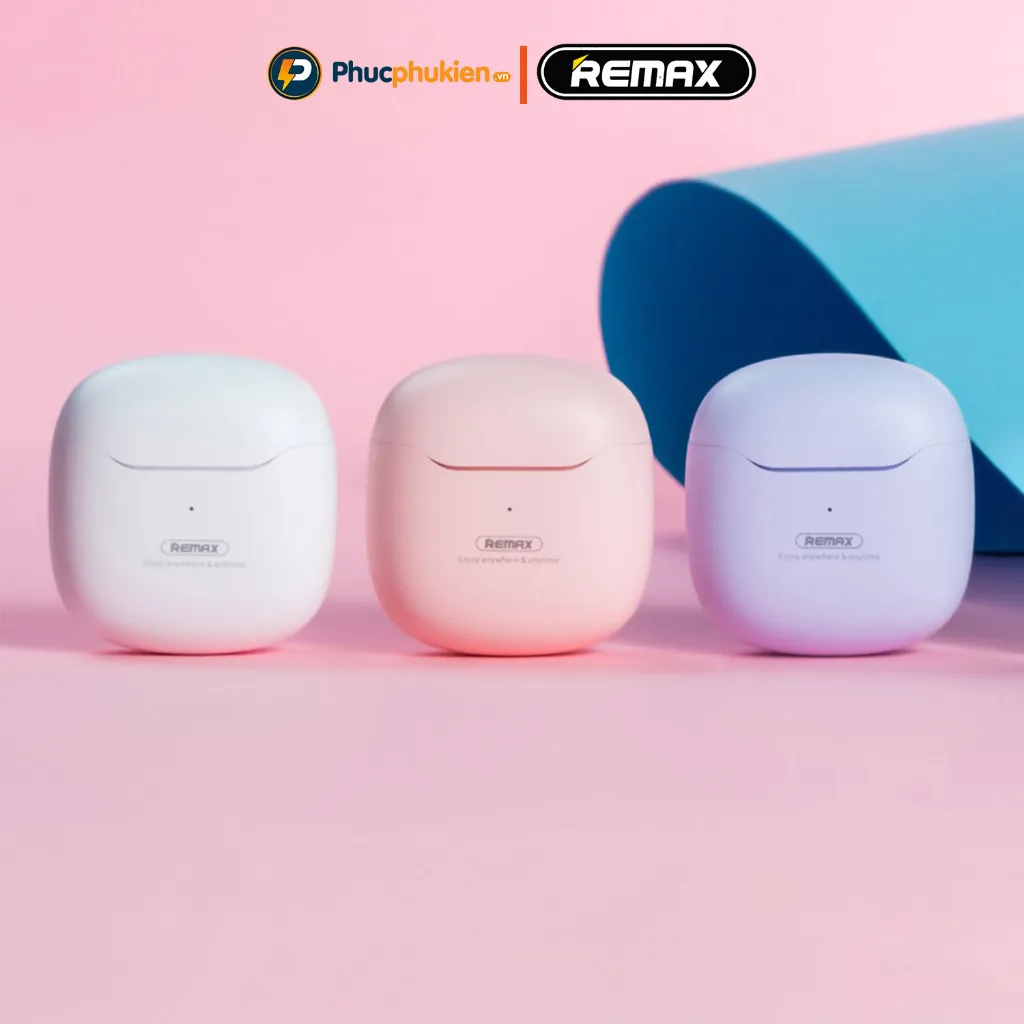 Ảnh Remax tws 19 - Tai nghe bluetooth Remax có mic thoại cảm ứng Pin 5h ( Tặng ốp ) - Phúc Phụ Kiện 2