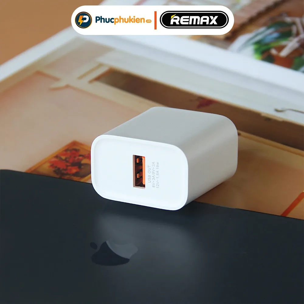 Ảnh Remax U119 - Củ sạc nhanh 18w 1 cổng usb dành cho 14 pro max trở xuống - Phúc Phụ Kiện Bảo hành 12 tháng 1 đổi 1 2