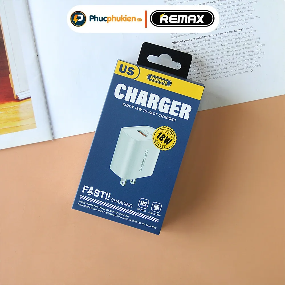 Ảnh Remax U119 - Củ sạc nhanh 18w 1 cổng usb dành cho 14 pro max trở xuống - Phúc Phụ Kiện Bảo hành 12 tháng 1 đổi 1 3