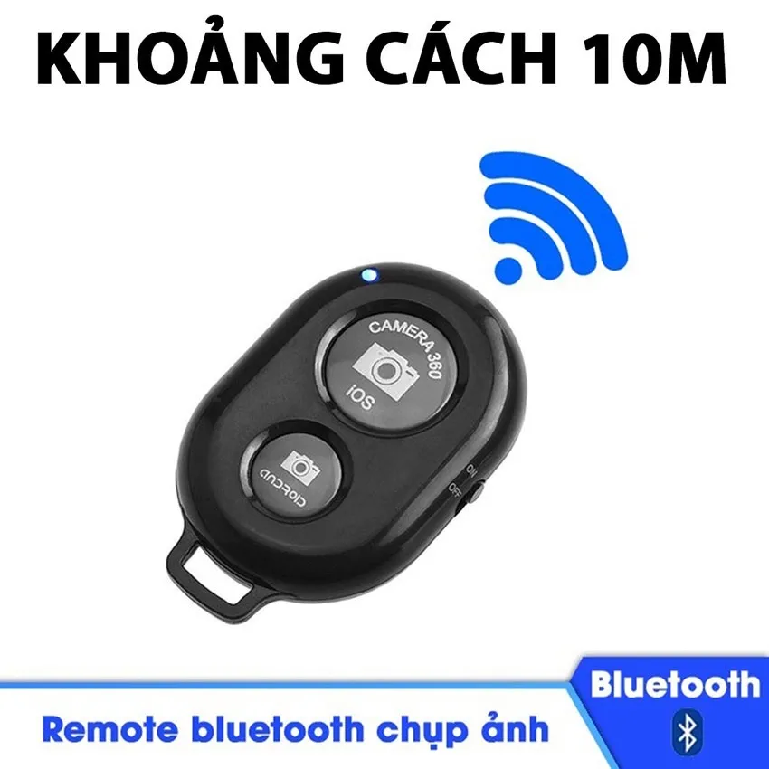 Ảnh Remote chụp ảnh tự sướng M1,  nút bấm điều khiển bluetooth chụp hình từ xa cho điện thoại thông minh - HOLOCOM 4