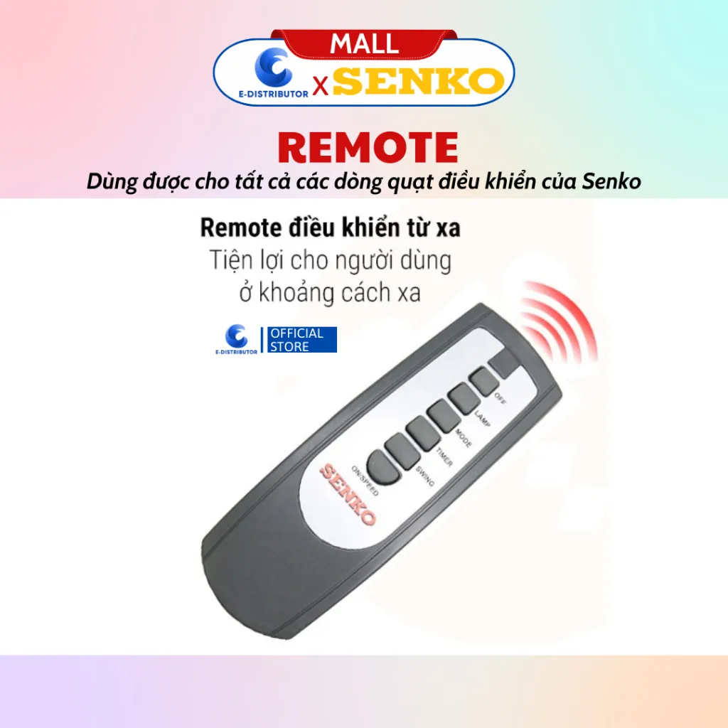 Ảnh Remote điều khiển dành cho quạt điều khiển Senko - 100% chính hãng 1