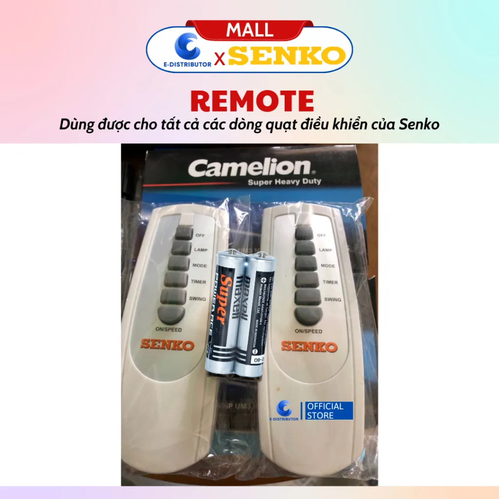 Ảnh Remote điều khiển dành cho quạt điều khiển Senko - 100% chính hãng 2