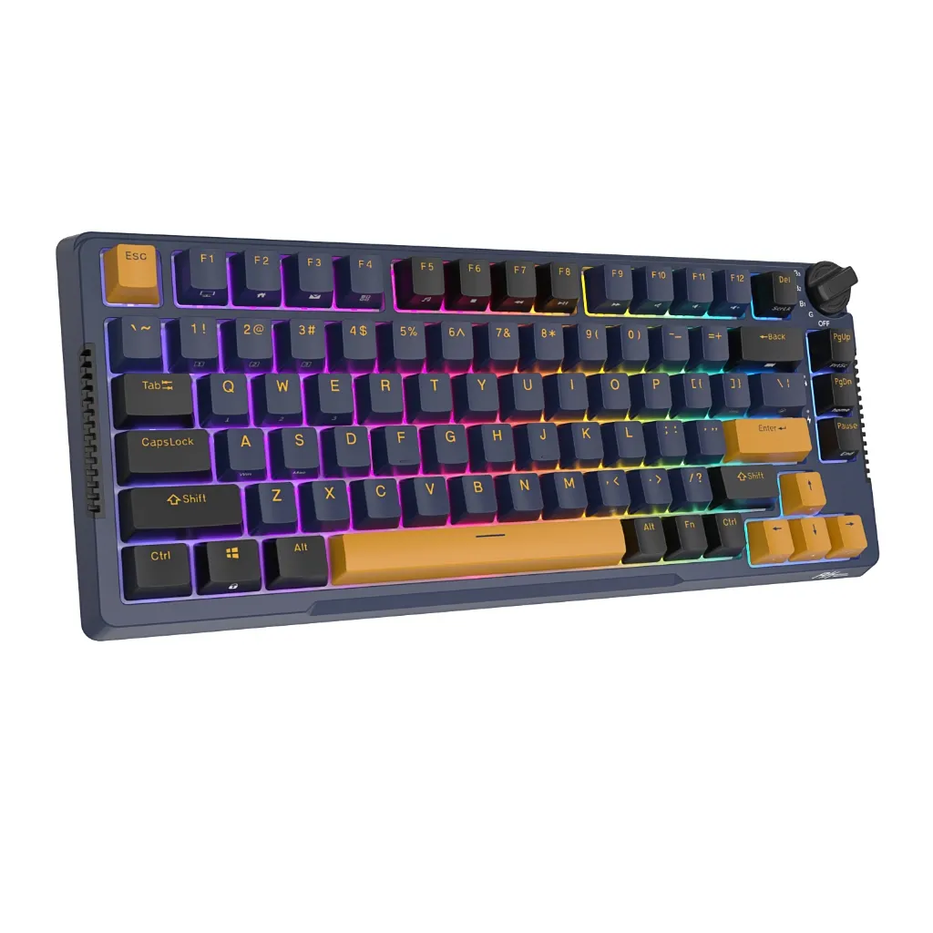 Ảnh Rk H81 Máy Thời Gian Màu Sắc Phù Hợp Với Royal Kludge 81 Phím Ba Chế Độ Cấu Trúc Bàn Phím Rgb Cáp 2.4g Không Dây Ba Chế Độ 81 Chìa Khóa 2
