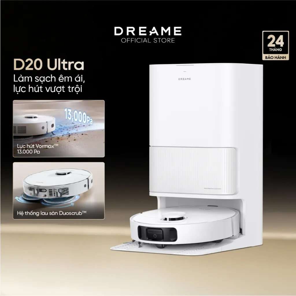 Ảnh Robot hút bụi lau sàn Dreame D20 Ultra - Bản Quốc Tế - Bảo Hành 24 Tháng 1